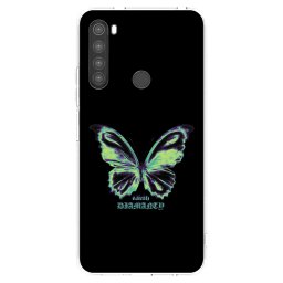 Átlátszó szilikon tok az alábbi mobiltelefonokra Xiaomi Redmi Note 8 - Diamanty Blue