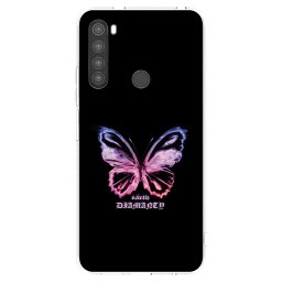 Átlátszó szilikon tok az alábbi mobiltelefonokra Xiaomi Redmi Note 8 - Diamanty Purple