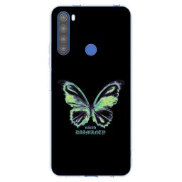 Átlátszó szilikon tok az alábbi mobiltelefonokra Xiaomi Redmi Note 8T - Diamanty Blue