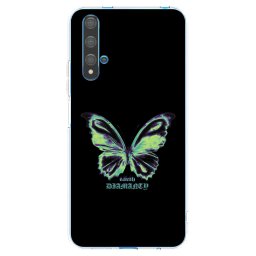 Átlátszó szilikon tok az alábbi mobiltelefonokra Huawei Nova 5T - Diamanty Blue