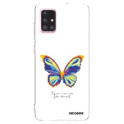 Átlátszó szilikon tok az alábbi mobiltelefonokra Samsung Galaxy A71 A715F - Diamanty White