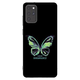 Átlátszó szilikon tok az alábbi mobiltelefonokra Samsung Galaxy S20+ G985F - Diamanty Blue