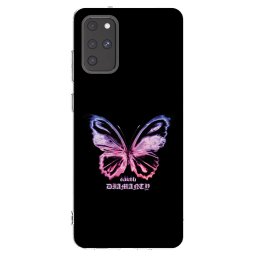 Átlátszó szilikon tok az alábbi mobiltelefonokra Samsung Galaxy S20+ G985F - Diamanty Purple