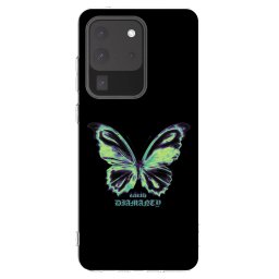 Átlátszó szilikon tok az alábbi mobiltelefonokra Samsung Galaxy S20 Ultra 5G G988F - Diamanty Blue