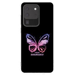 Átlátszó szilikon tok az alábbi mobiltelefonokra Samsung Galaxy S20 Ultra 5G G988F - Diamanty Purple