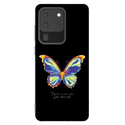 Átlátszó szilikon tok az alábbi mobiltelefonokra Samsung Galaxy S20 Ultra 5G G988F - Diamanty Black