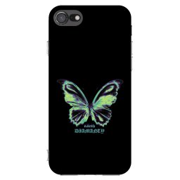 Átlátszó szilikon tok az alábbi mobiltelefonokra Apple iPhone SE 2020 - Diamanty Blue
