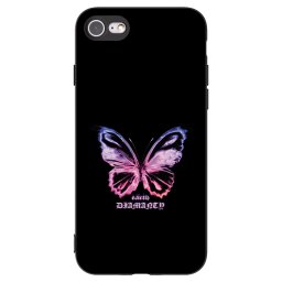 Fekete szilikon tok az alábbi mobiltelefonokra Apple iPhone SE 2020 - Diamanty Purple