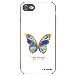 Fekete szilikon tok az alábbi mobiltelefonokra Apple iPhone SE 2020 - Diamanty White