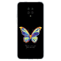 Átlátszó szilikon tok az alábbi mobiltelefonokra Xiaomi Redmi Note 9 Pro - Diamanty Black