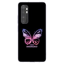 Átlátszó szilikon tok az alábbi mobiltelefonokra Xiaomi Mi Note 10 Lite - Diamanty Purple