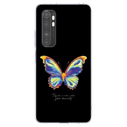 Átlátszó szilikon tok az alábbi mobiltelefonokra Xiaomi Mi Note 10 Lite - Diamanty Black