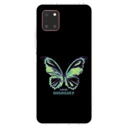 Átlátszó szilikon tok az alábbi mobiltelefonokra Samsung Galaxy Note 10 Lite N770F - Diamanty Blue