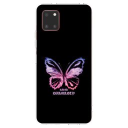 Átlátszó szilikon tok az alábbi mobiltelefonokra Samsung Galaxy Note 10 Lite N770F - Diamanty Purple