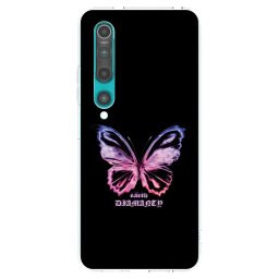 Átlátszó szilikon tok az alábbi mobiltelefonokra Xiaomi Mi 10 - Diamanty Purple