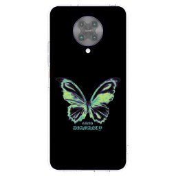 Átlátszó szilikon tok az alábbi mobiltelefonokra Xiaomi Poco F2 Pro - Diamanty Blue