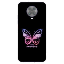 Átlátszó szilikon tok az alábbi mobiltelefonokra Xiaomi Poco F2 Pro - Diamanty Purple