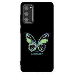 Fekete szilikon tok az alábbi mobiltelefonokra Samsung Galaxy S20 FE - Diamanty Blue