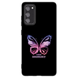 Fekete szilikon tok az alábbi mobiltelefonokra Samsung Galaxy S20 FE - Diamanty Purple