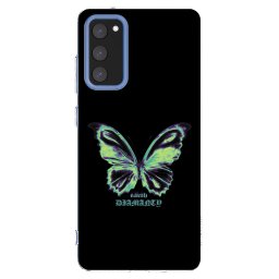 Átlátszó szilikon tok az alábbi mobiltelefonokra Samsung Galaxy S20 FE - Diamanty Blue