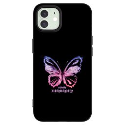 Fekete szilikon tok az alábbi mobiltelefonokra Apple iPhone 12 - Diamanty Purple