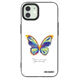 Fekete szilikon tok az alábbi mobiltelefonokra Apple iPhone 12 - Diamanty White