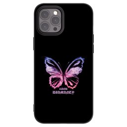 Fekete szilikon tok az alábbi mobiltelefonokra Apple iPhone 12 Pro Max - Diamanty Purple