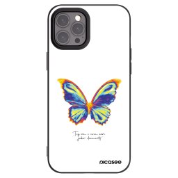 Fekete szilikon tok az alábbi mobiltelefonokra Apple iPhone 12 Pro Max - Diamanty White