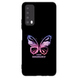 Fekete szilikon tok az alábbi mobiltelefonokra Huawei P Smart 2021 - Diamanty Purple