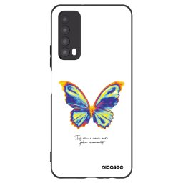 Fekete szilikon tok az alábbi mobiltelefonokra Huawei P Smart 2021 - Diamanty White