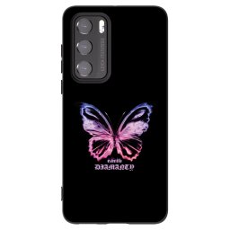 Fekete szilikon tok az alábbi mobiltelefonokra Huawei P40 - Diamanty Purple