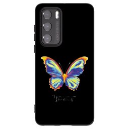 Fekete szilikon tok az alábbi mobiltelefonokra Huawei P40 - Diamanty Black