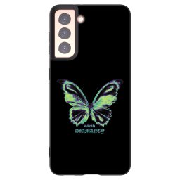 Fekete szilikon tok az alábbi mobiltelefonokra Samsung Galaxy S21 5G G991B - Diamanty Blue