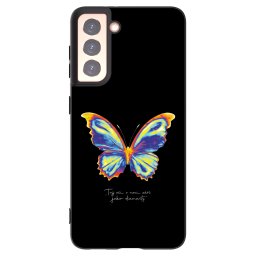 Fekete szilikon tok az alábbi mobiltelefonokra Samsung Galaxy S21 5G G991B - Diamanty Black