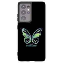 Fekete szilikon tok az alábbi mobiltelefonokra Samsung Galaxy S21 Ultra 5G G998B - Diamanty Blue