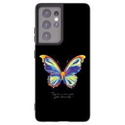 Fekete szilikon tok az alábbi mobiltelefonokra Samsung Galaxy S21 Ultra 5G G998B - Diamanty Black