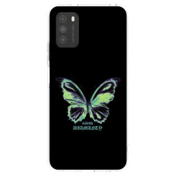 Átlátszó szilikon tok az alábbi mobiltelefonokra Xiaomi Poco M3 - Diamanty Blue