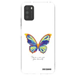Átlátszó szilikon tok az alábbi mobiltelefonokra Xiaomi Poco M3 - Diamanty White