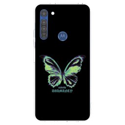 Átlátszó szilikon tok az alábbi mobiltelefonokra Motorola Moto G8 - Diamanty Blue