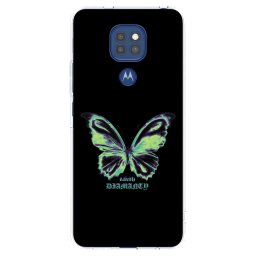 Átlátszó szilikon tok az alábbi mobiltelefonokra Motorola Moto G9 Play - Diamanty Blue