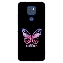 Átlátszó szilikon tok az alábbi mobiltelefonokra Motorola Moto G9 Play - Diamanty Purple