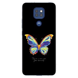 Átlátszó szilikon tok az alábbi mobiltelefonokra Motorola Moto G9 Play - Diamanty Black