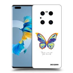 Átlátszó szilikon tok az alábbi mobiltelefonokra Huawei Mate 40 Pro - Diamanty White
