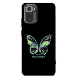 Átlátszó szilikon tok az alábbi mobiltelefonokra Xiaomi Redmi Note 10 - Diamanty Blue