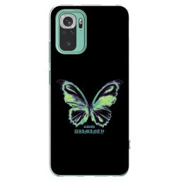 Átlátszó szilikon tok az alábbi mobiltelefonokra Xiaomi Redmi Note 10 Pro - Diamanty Blue