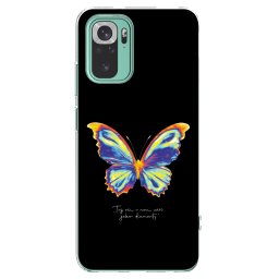 Átlátszó szilikon tok az alábbi mobiltelefonokra Xiaomi Redmi Note 10 Pro - Diamanty Black