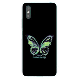 Átlátszó szilikon tok az alábbi mobiltelefonokra Xiaomi Redmi 9AT - Diamanty Blue