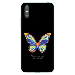 Átlátszó szilikon tok az alábbi mobiltelefonokra Xiaomi Redmi 9AT - Diamanty Black