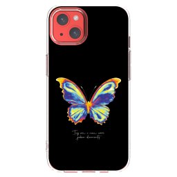 Átlátszó szilikon tok az alábbi mobiltelefonokra Apple iPhone 13 - Diamanty Black