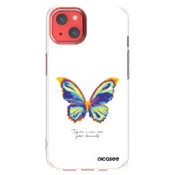 Átlátszó szilikon tok az alábbi mobiltelefonokra Apple iPhone 13 - Diamanty White